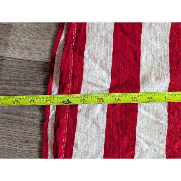 Banana Republic Womens Striped Red & White Cotton 3/4 Sleeve Boatneck Top XL - Picture 6 of 7